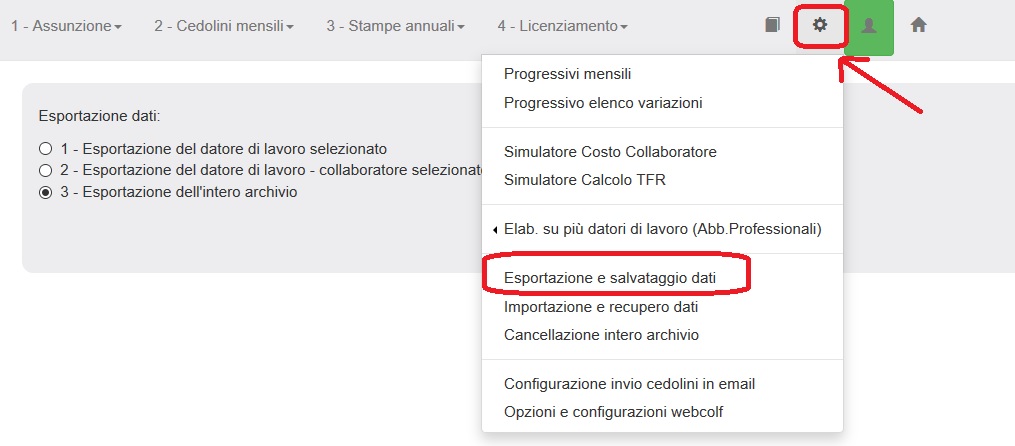 Copie dell'archivio di Webcolf